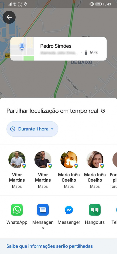Google Maps novidade interface localização
