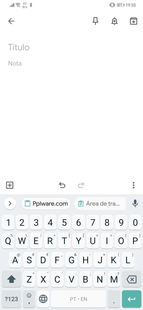 teclado Google Android novidade texto