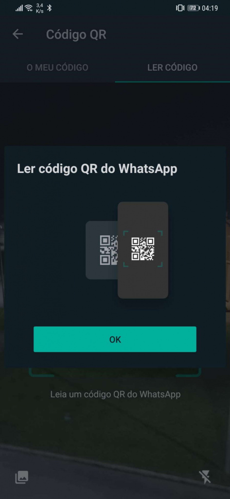 WhatsApp código QR contacto Android