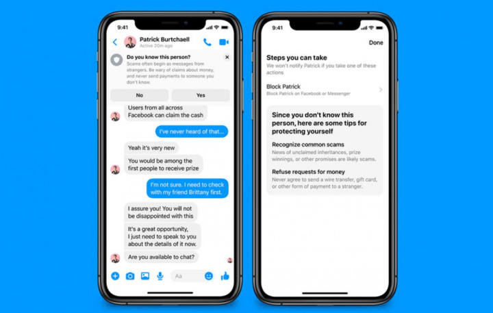 Facebook Messenger segurança utilizadores proteger