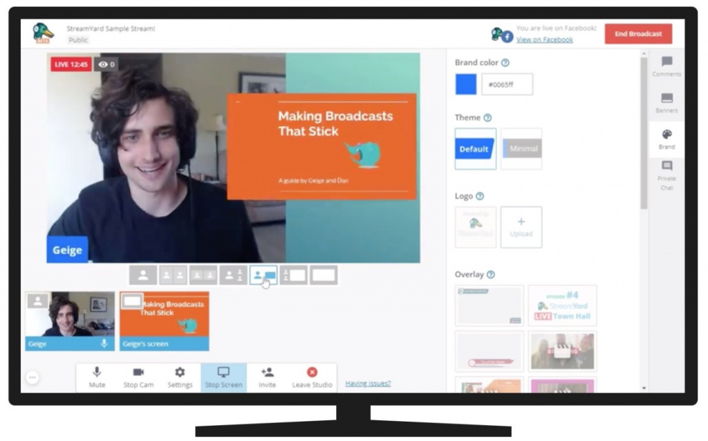 StreamYard: Fazer lives no Facebook e Youtube nunca foi tão fácil