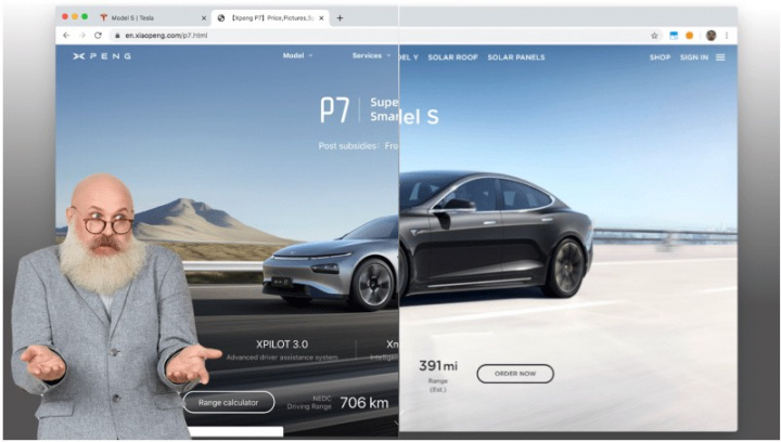 Xpeng: A empresa chinesa que até o site da Tesla copiou...