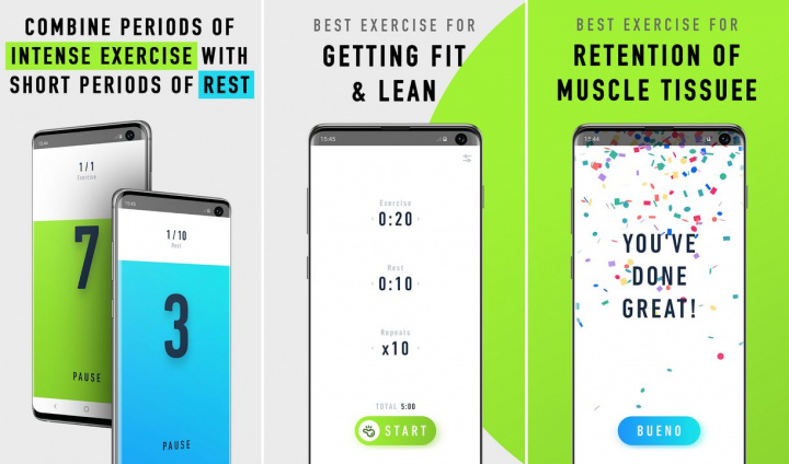 5 apps Android para passar melhor o tempo dentro de casa - Workout Timer - Temporizador HIIT e Tabata