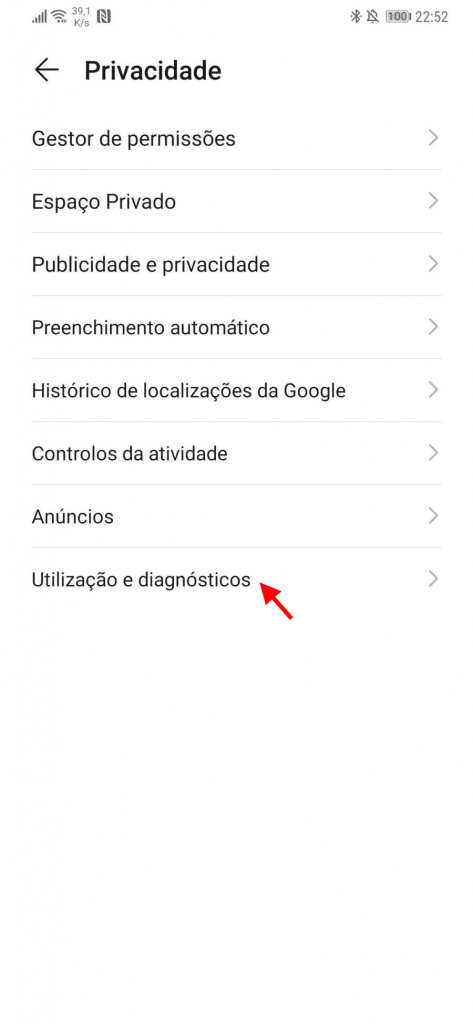 Android Google dados utilizadores enviar