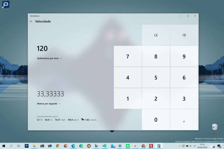 Windows 10 Calculadora converter unidades Microsoft