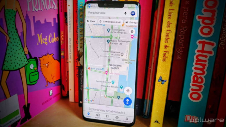 Google Maps viagem pontos condutor
