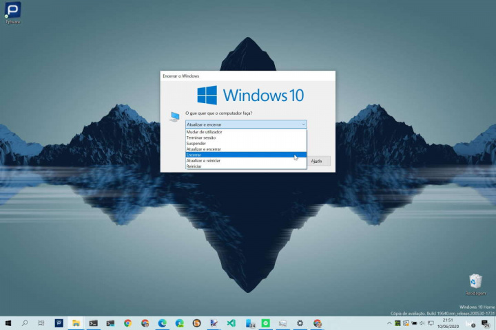 Windows 10 reiniciar desligar atualizações Microsoft