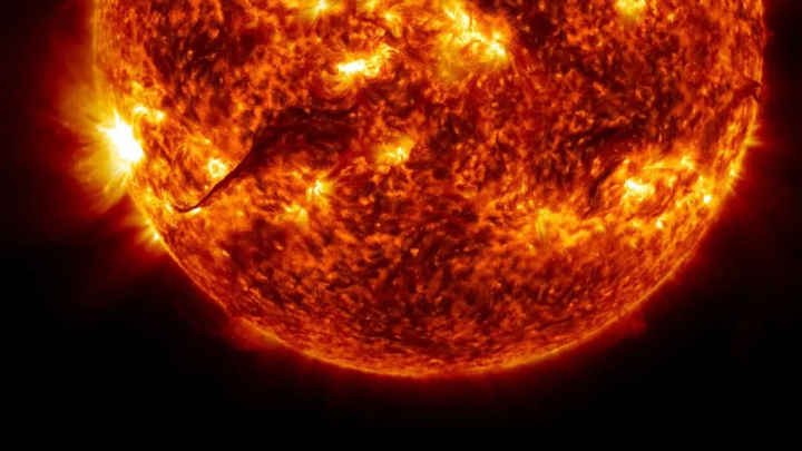 Imagem do Sol visto a partir da Terra