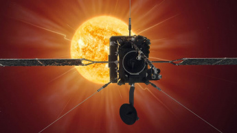 Imagem ilustração da sonda da ESA Solar Orbiter que está a caminho do Sol