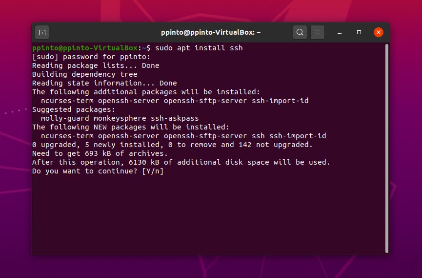 install ubuntu server 20.04 on virtualbox