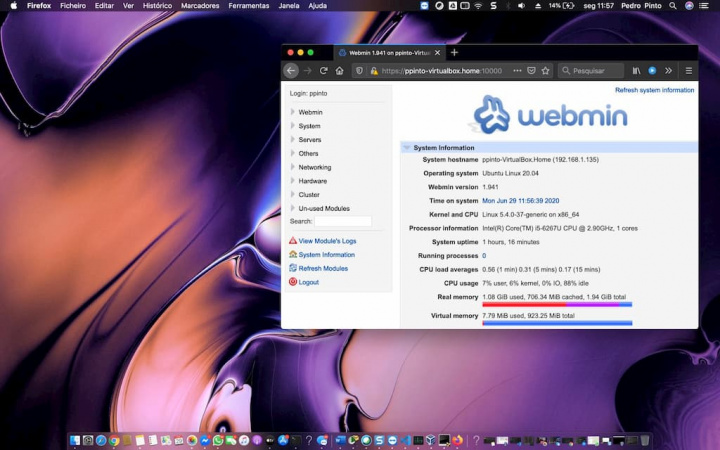 Ubuntu 20.04 instalado? Gerir todo o sistema no browser com o Webmin