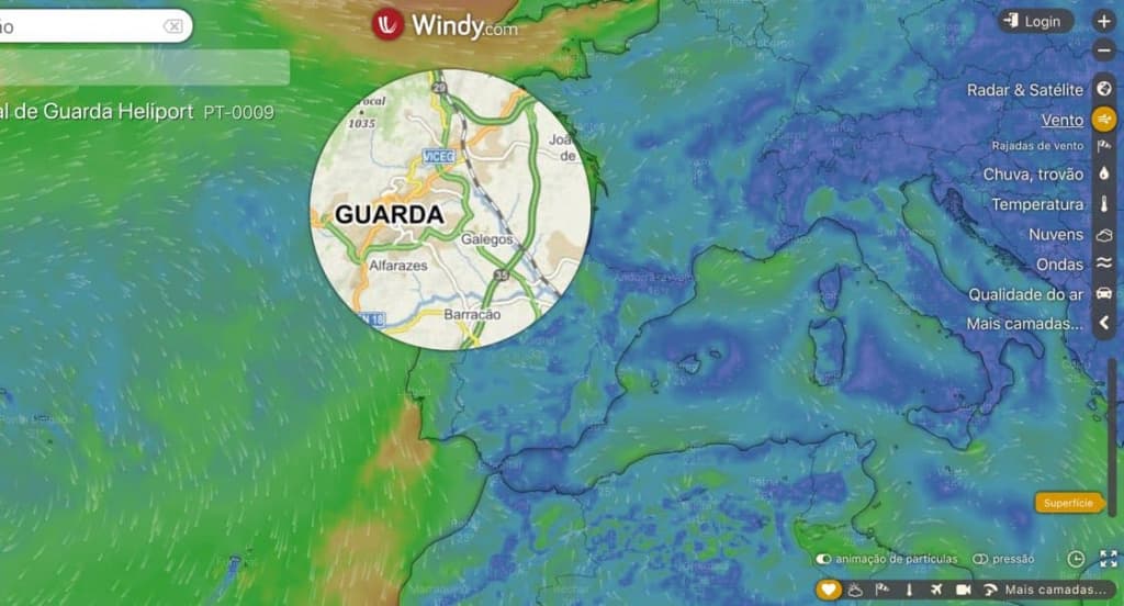 Windy: A meteorologia como nunca a viu! Vai ficar maravilhado…
