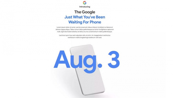 É oficial! A Google vai lançar um novo smartphone já dia 3 de agosto