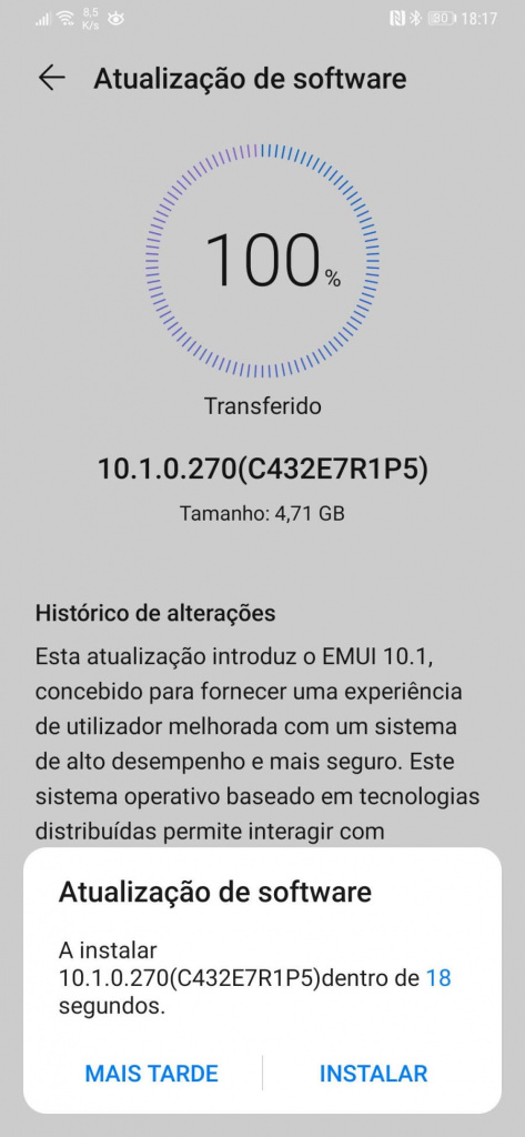 Huawei EMUI 10.1 smartphone update