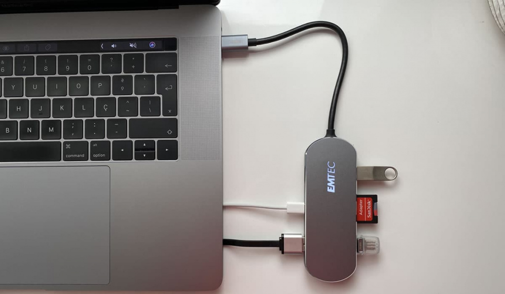 Já conhece o adaptador Hub EMTEC Type-C 6in1?