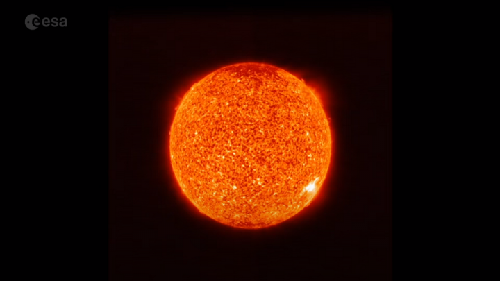 Captura de imagem do Sol. 