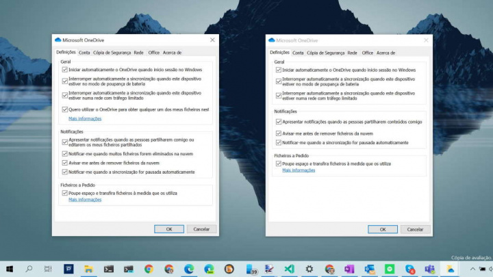 OneDrive ficheiros Microsoft funcionalidades máquina