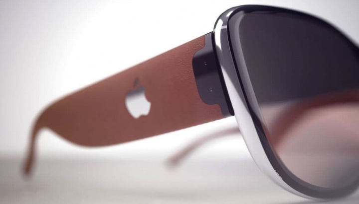 Imagem conceiyto de Apple Glasses com realidade aumentada que apareceu na patente