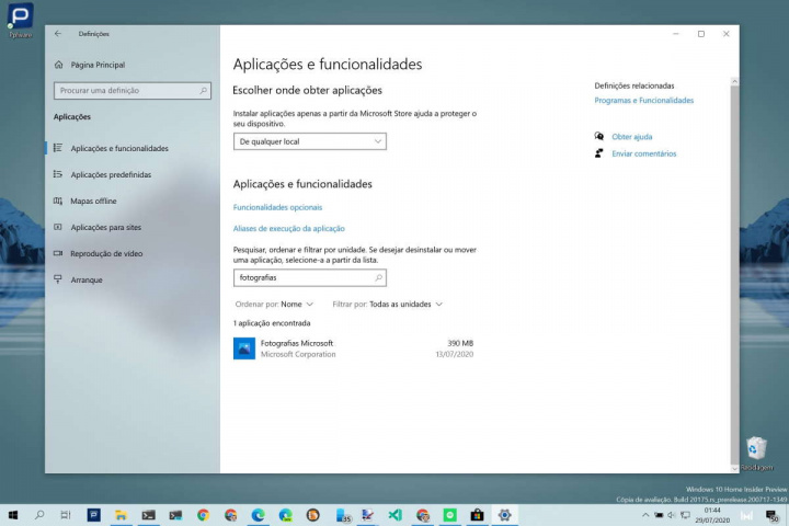 Windows 10 Fotografias atualização Microsoft problemas