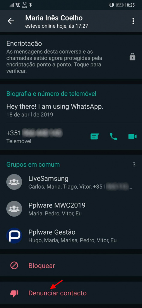 WhatsApp queixas utilizadores reportar