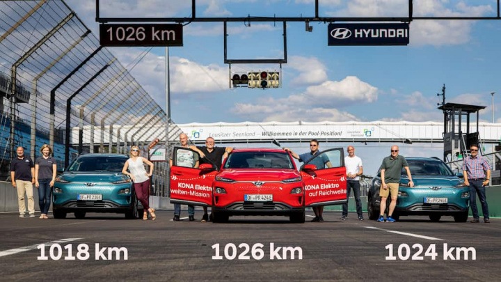 Hyundai KAUAI percorre 1.026 quilómetros com uma única carga