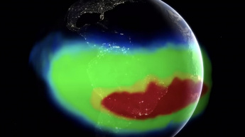 Imagem da Anomalia do campo magnético da Terra