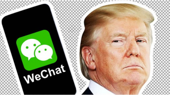 Imagem Trump e WeChat
