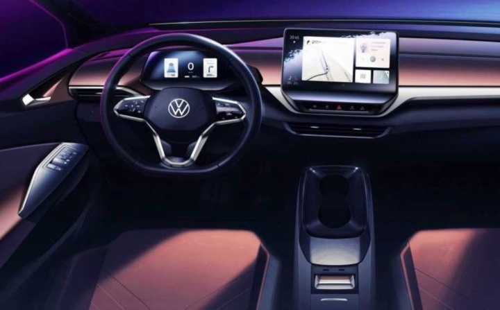 Volkswagen ID.4 "copia" interiores da Tesla? Vejam as imagens...
