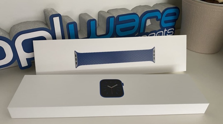 Imagem caixa Apple Watch Series 6 Azul