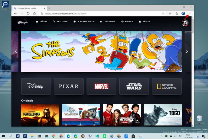 Disney+ browser PWA Windows 10 macOS