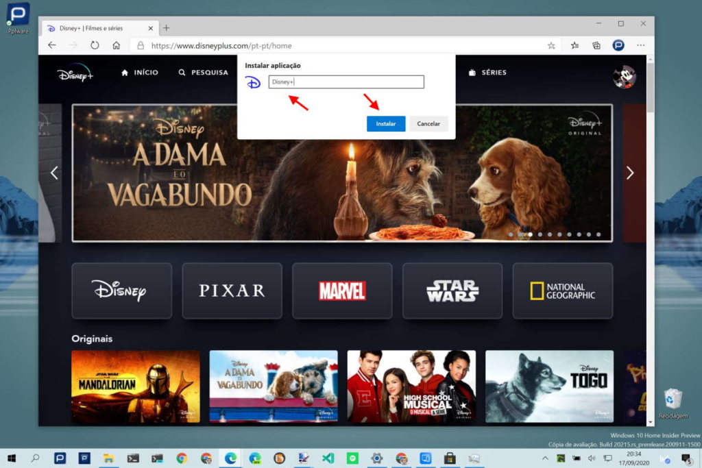 Quer a app para o Disney+ no Windows 10 ou no macOS? Eis a solução