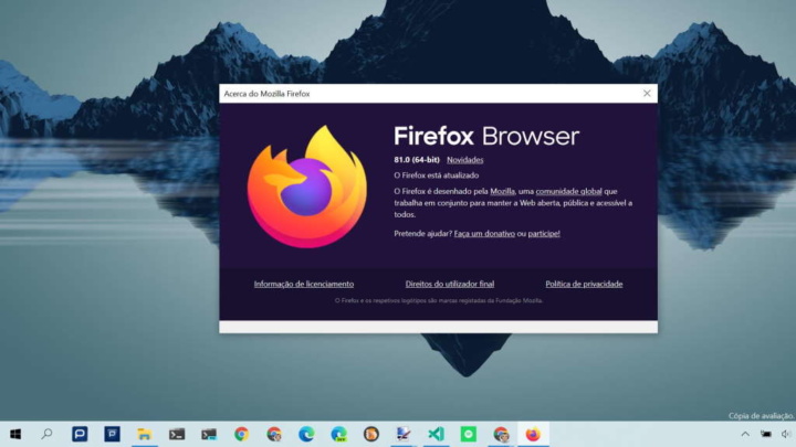 Firefox Mozilla browser novidades cara