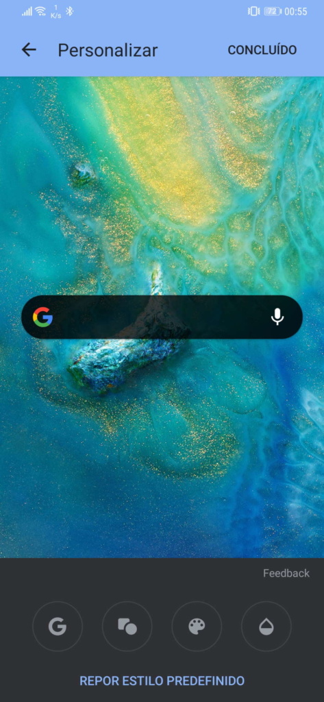 widgets personalizar Android Google pesquisa