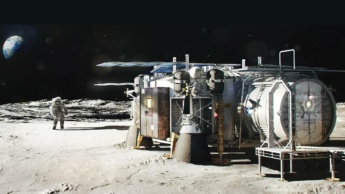 Imagem da bade da Lua do programa Artemis