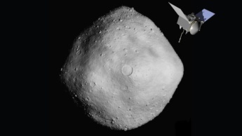 Imagem do asteroide Bennu que pode ter água
