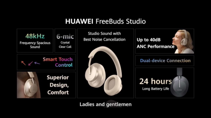 Huawei FreeBuds Studio - Um design minimalista e cancelamento de ruído por 299 €