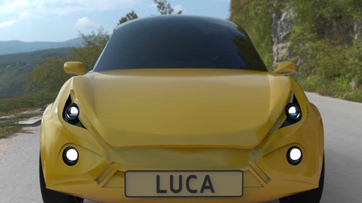 Luca: O carro elétrico que é feito de lixo e atinge 90 km/h