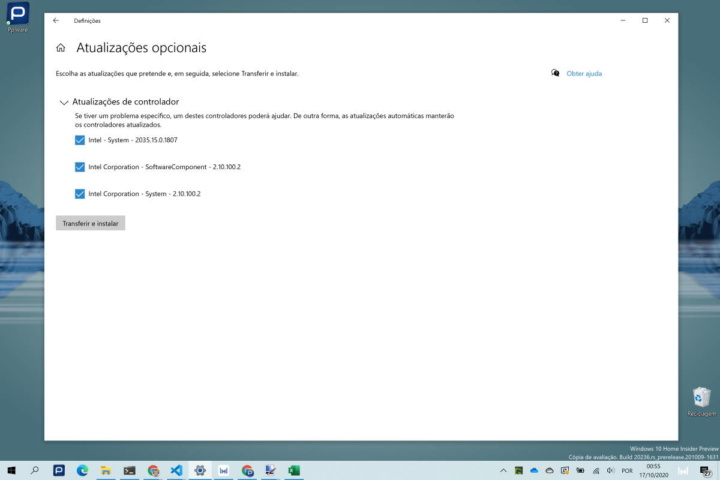 Windows 10 drivers atualização problemas Microsoft