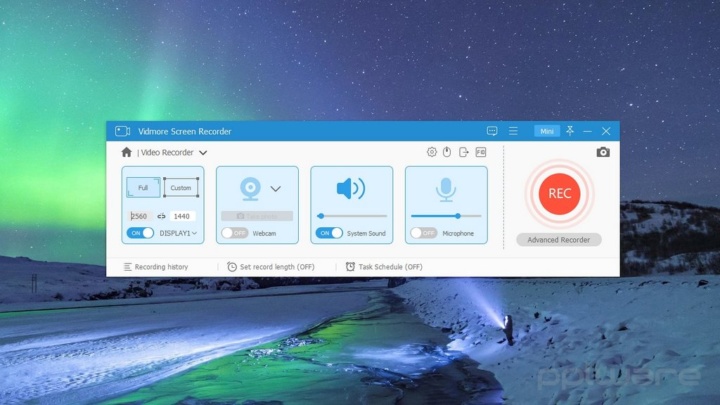 Vidmore Screen Recorder, é fácil gravar o ecrã do seu PC ou Mac