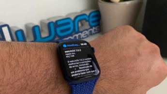 Imagem watchOS 7.0.2 no Apple Watch 6