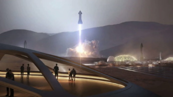Projeção de Marte por Elon Musk