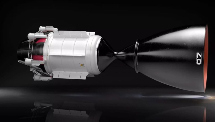 Imagem do motor termonuclear que poderá levar as naves até Marte