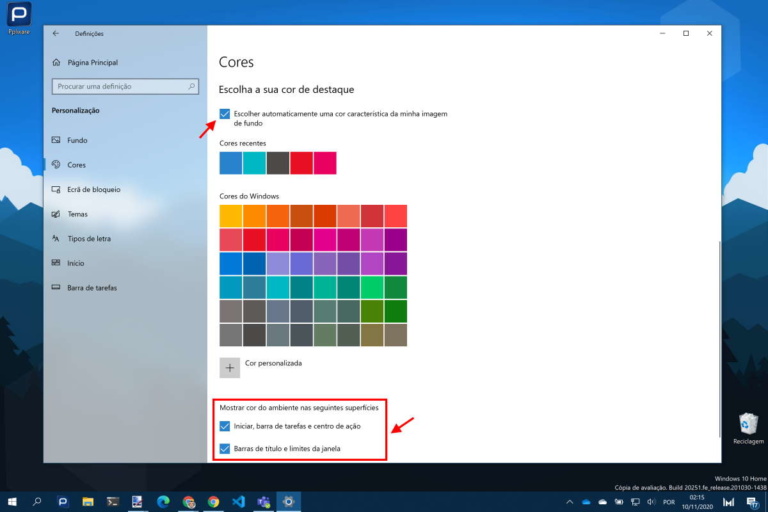 Como Personalizar Mais As Cores Usadas Na Interface Do Windows 10 1502