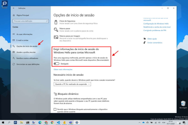 Windows 10 password Microsoft Hello segurança