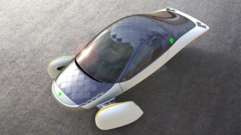 carro elétrico futurista da Aptera Motors.
