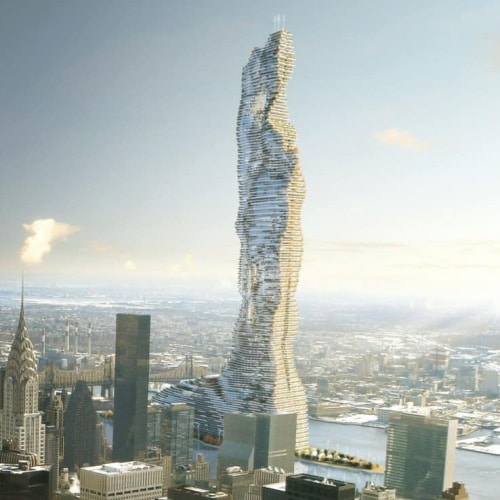 Torre que vai "comer" dióxido de carbono de NYC.