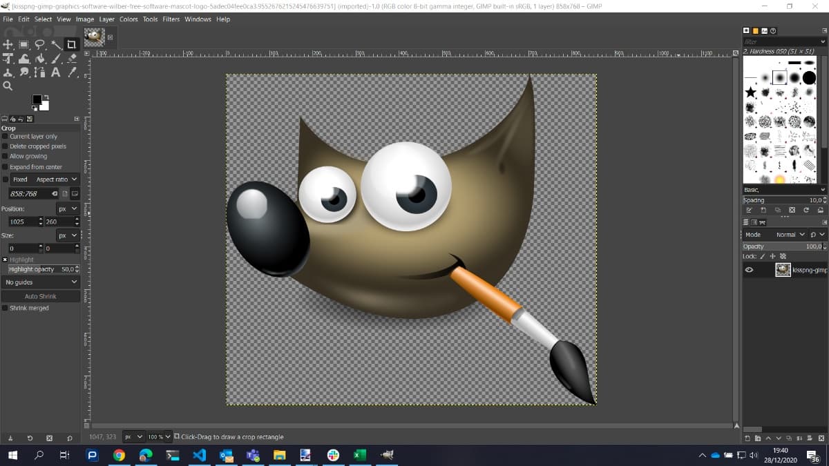 GIMP: photoshop