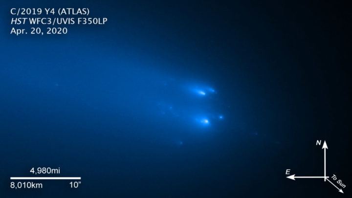 Desintegração do cometa ATLAS