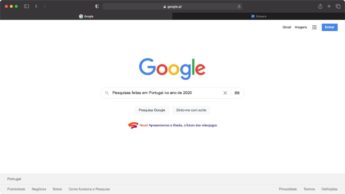 Imagem pesquisas Google em 2020 Portugal