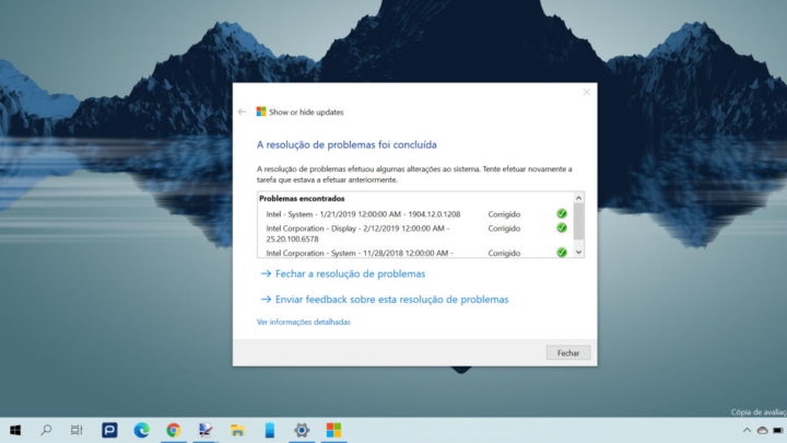 drivers atualizações Windows 10 Microsoft esconder